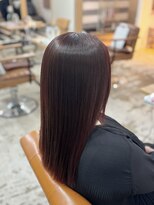 トレドエイト バイ ヘッドライト 横浜店(toledo8 by HEADLIGHT)&nbsp;うる艶★縮毛矯正×ダークレッドブラウン/20代30代40代/横浜
