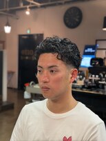 ワンワンオー バーバーショップ 博多店(@110 BARBER SHOP)&nbsp;ツーブロックショートカルマヘアスリックバックジェットフェード