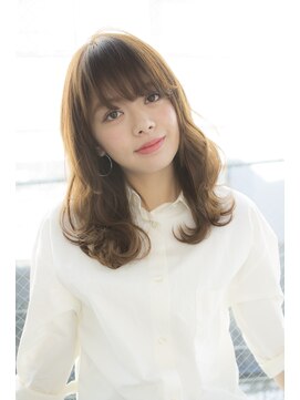 サロンドミルク 原宿(salon de MiLK) 【salon de MiLK 原宿】シースルーバング×セミディ