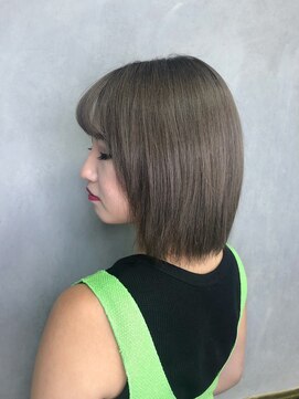 アンク クロス 吉祥寺店 【ANKH CROSS吉祥寺】 グレージュ×ボブ