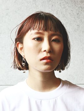 アンフェインド02(UNFEIGNED 02) クラゲヘアー/小顔に見せるヘア/ココアベージュ/伏見/栄