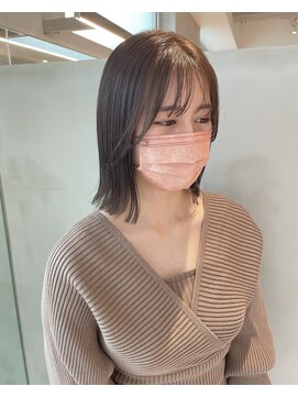 ガリカ 博多(Gallica) 切りっぱなし×グレージュカラー