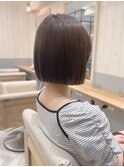 前下がりボブ/ショートボブ/前髪×ブリーチなし韓国ヘア[新宿]