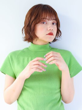 ガリカ 渋谷(Gallica) 【穂乃華】大人かわいいショートボブ x ニュアンスパーマ