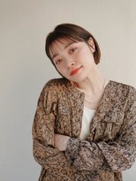 ムク 甲府(muku.)&nbsp;前髪/マチルダボブ/ピンクベージュインナー/グレージュ[甲府駅]