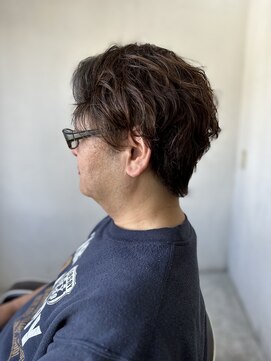 ソイクフ(SOY KUFU) MEN’S HAIR マッシュパーマアッシュブラックカルマパーマ