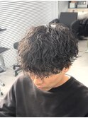 【曽我尾真生】波巻きパーマ/メンズパーマ/マッシュパーマ