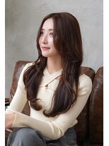 ラフィス ヘアー リアン 西宮北口店(La fith hair lien)&nbsp;【La fith】マロングレージュ×カーテンバング