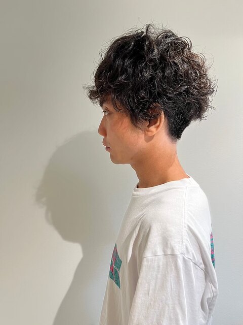 MEN'SHAIRアッシュブラックベリーショートダークアッシュ