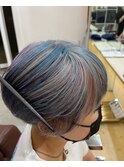 【ユニコーンカラー】シルバー×ピンク×ブルー×パープル