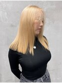 ブロンド×ストレート