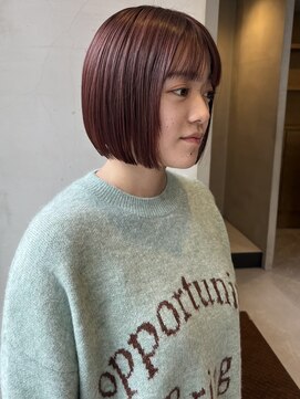 ヘアー アイス ルーチェ(HAIR ICI LUCE) ブリーチカラー/コーラルピンクベージュ/上田