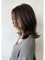 アントワープトーキョー(antwerp TOKYO)&nbsp;30代40代外ハネミディアムレイヤー髪質改善酸性ストレート