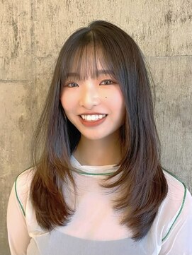 ハーフアンドハーフ(HALF and HALF) ワンカールレイヤー/顔まわりカット