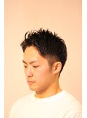 アップバングスタイル［メンズ/バーバー/理容室］