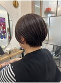 丸みショート/ブラウンベージュ