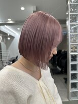 サンク 原宿 表参道(cinq)&nbsp;切りっぱなしボブミルクティーベージュインナーカラー