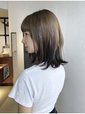 20代30代40代ベージュ/ミディアムレイヤー/川崎/髪質改善/美髪