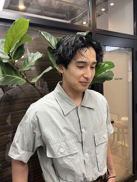 ヌープヘアーアイス(NUUP.hair ici) 20代◎フェザーパーマ×センターパートで旬顔韓国マッシュ