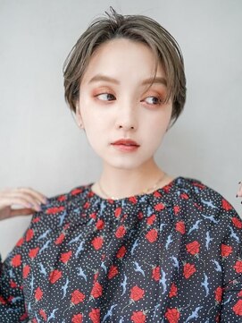 ギークス(GEEKS) 【GEEKS渋谷】アッシュオリーブ/クールショート/冬ヘア/20代30代