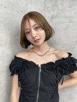 リミット 大宮(limit)&nbsp;タッセルボブ/切りっぱなしボブ/オリーブベージュ