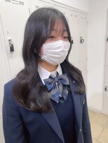 アッシュ 下北沢店(Ash) シースルーバング韓国風巻き髪ヘア