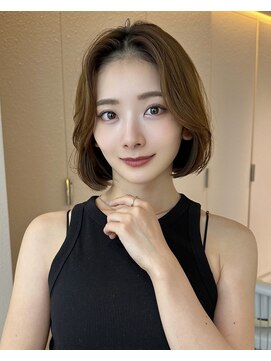 サンド クリア 横浜本店(sand clear) 前髪なし大人韓国ボブ