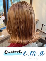 エマヘアデザイン(e.m.a Hair design)&nbsp;オレンジベージュ