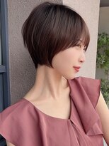 ダム(DaM)&nbsp;ショートボブ髪型20代30代40代50代前髪あり前髪な し面長丸顔