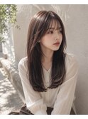 ココアブラウン×韓国風レイヤーカット