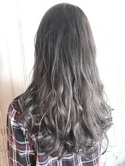 【miel hair blanc】グレージュ☆グラデーションアッシュ