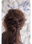 ハーフアップ#ヘアセット#大人かわいい#イメチェン