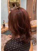 ロンドフルール 大宮東口(Lond fleur)&nbsp;【林　飛夕也】ピンクブラウン×愛されレイヤーミディアム♪