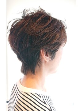 ヘアヌーダ ショートボブ、髪質改善、白髪ぼかし、キッズカット、カット