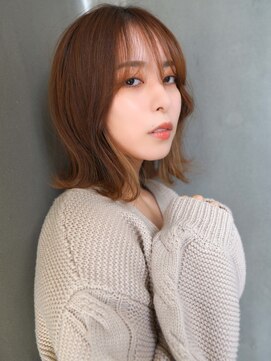 ラフィス ヘアー ルーム 難波本店(La fith hair room) 【La fith】丸みボブ×外はねスタイル