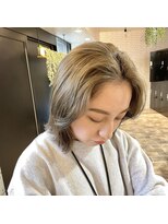 アシュレイ(ASHLEY)&nbsp;ASHLEY☆suzuka ブリーチカラー ベージュカラー 似合わせカラー