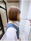 艶髪ヴェールカラー+髪質改善【吉祥寺/髪質改善/ぱっつん前髪】