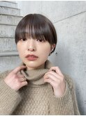 ショートボブパーマ20代30代40代イヤリングカラー大人可愛い