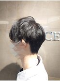 メンズカット×マッシュショート