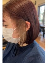 ヘアーレナータ 八王子(HAIR RENATA)&nbsp;20代30代40代大人インナーカラー耳掛け切りっぱなし大人ボブ