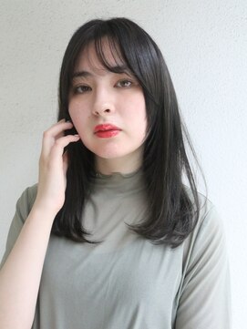 ブゾン(buZon) 【buZonブゾン】艶感ストレート×顔周りレイヤー