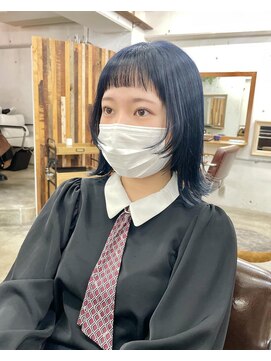 シエン 恵比寿(CIEN) ウルフスタイル/レイヤーカット/くびれウルフ/黒髪/アッシュ