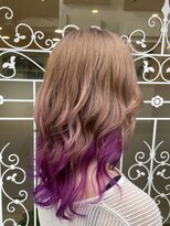 シエル バイ ケンジ 登戸 生田(CIEL by KENJE)&nbsp;ロングウルフ×バイカラーデザイン