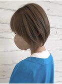 小顔ショート×パールベージュ【名取　岩沼　 南仙台 】