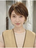 大人ショート／丸みショート／イメチェン／30代40代50代