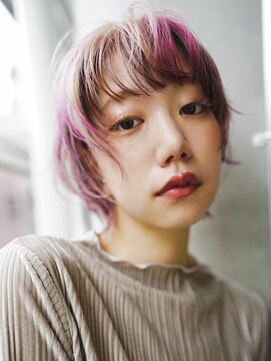 マノ 千歳烏山(MaNO) 【a4】インナーカラーダブルカラーハイライト髪質改善20代56