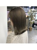 外はねボブミルクティーベージュ