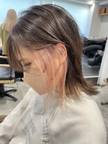 カラ ヘアーサロン(Kala Hair Salon) サクラピンクインナー×スモーキーベージュ