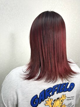 美容室 ハルミ ヘア リゾート 川口店(Harumi Hair Resort) 前髪/アンブレラカラー/こなれミディ/イメチェン/ウェーブパーマ