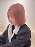 12541艶髪ホワイトピンクラベンダーミルクティーピンク韓国ボブ